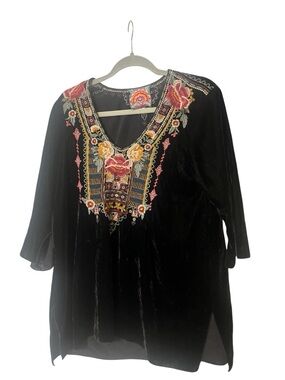 Johnny Was Velvet Tunic